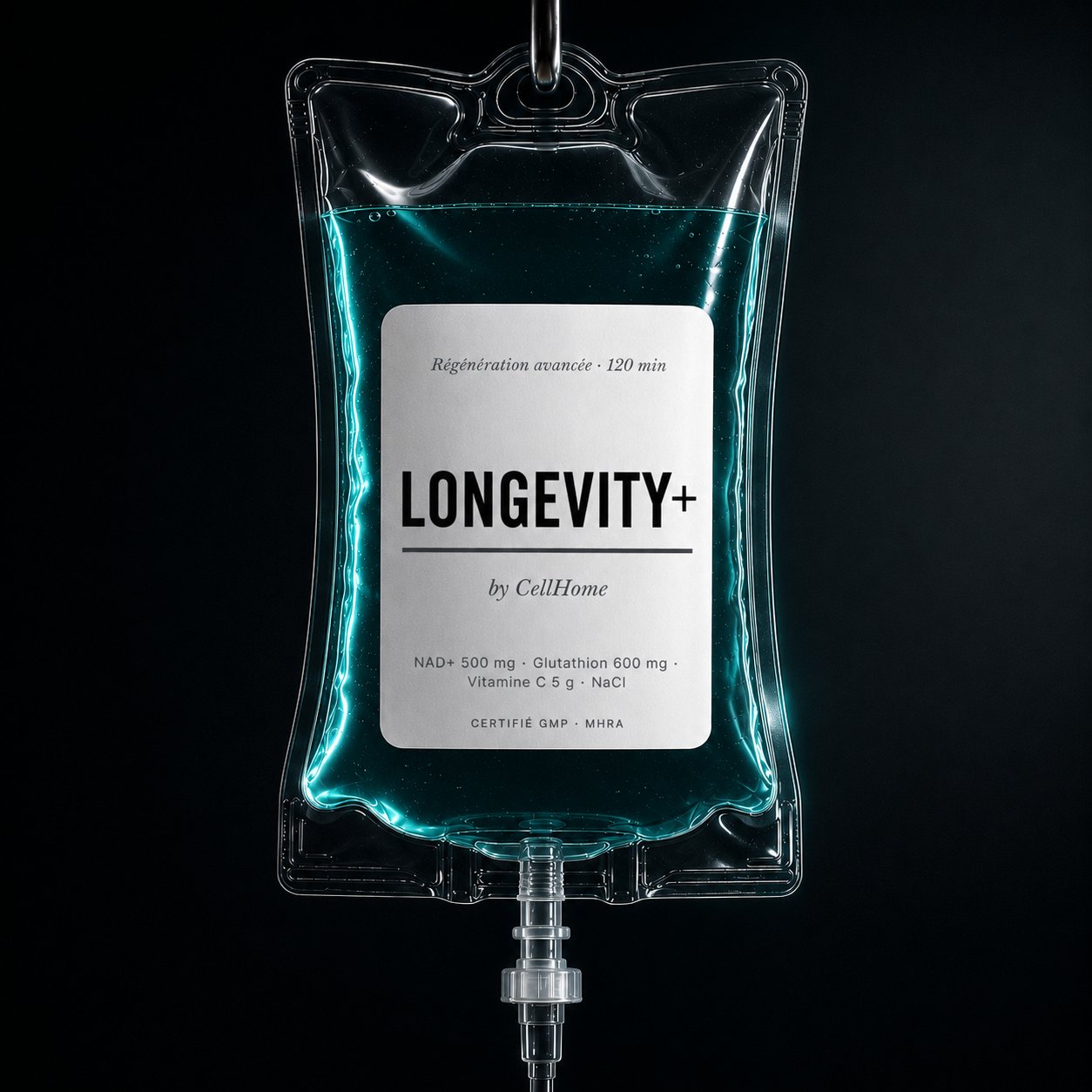 Longevity+ — Perfusion NAD+ haute dose