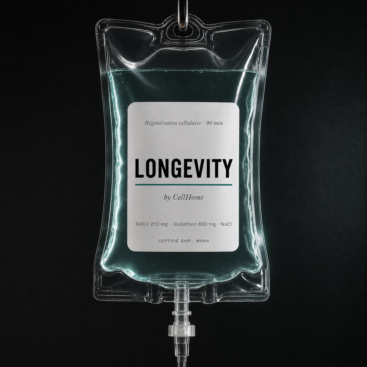 Longevity — Perfusion NAD+ et Glutathion